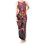 Personalized St Kilda Saints Football Mascot Tank Maxi Dress Aboriginal Dot Art Style Vibrant Indigenous Pattern Design