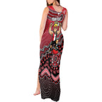 Personalized St Kilda Saints Football Mascot Tank Maxi Dress Aboriginal Dot Art Style Vibrant Indigenous Pattern Design