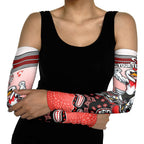 Personalized Sydney Swans Football Mascot Arm Sleeves Aboriginal Dot Art Style Vibrant Indigenous Pattern Design