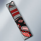 Personalized Sydney Swans Football Mascot Auto Sun Shade Aboriginal Dot Art Style Vibrant Indigenous Pattern Design