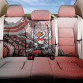 Personalized Sydney Swans Football Mascot Back Car Seat Cover Aboriginal Dot Art Style Vibrant Indigenous Pattern Design