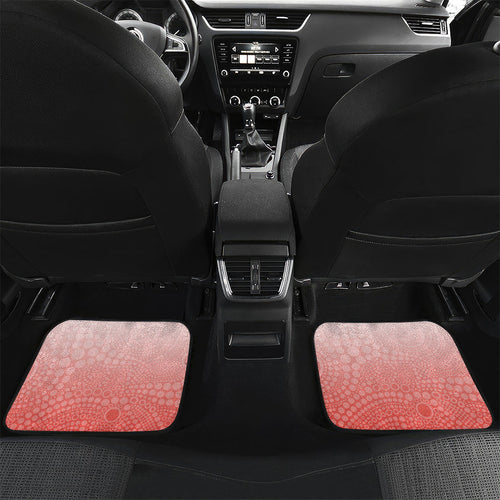 Personalized Sydney Swans Football Mascot Car Mats Aboriginal Dot Art Style Vibrant Indigenous Pattern Design