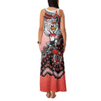 Personalized Sydney Swans Football Mascot Family Matching Tank Maxi Dress and Hawaiian Shirt Aboriginal Dot Art Style Vibrant Indigenous Pattern Design