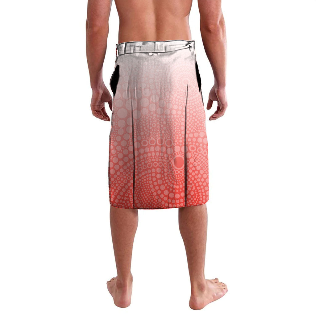 Personalized Sydney Swans Football Mascot Lavalava Aboriginal Dot Art Style Vibrant Indigenous Pattern Design