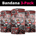 Personalized Sydney Swans Football Mascot Neck Gaiter Aboriginal Dot Art Style Vibrant Indigenous Pattern Design