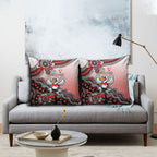 Personalized Sydney Swans Football Mascot Pillow Cover Aboriginal Dot Art Style Vibrant Indigenous Pattern Design