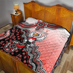 Personalized Sydney Swans Football Mascot Quilt Aboriginal Dot Art Style Vibrant Indigenous Pattern Design