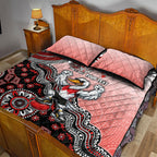 Personalized Sydney Swans Football Mascot Quilt Bed Set Aboriginal Dot Art Style Vibrant Indigenous Pattern Design