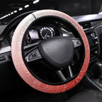 Sydney Swans Football Mascot Steering Wheel Cover Aboriginal Dot Art Style Vibrant Indigenous Pattern Design