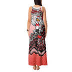 Personalized Sydney Swans Football Mascot Tank Maxi Dress Aboriginal Dot Art Style Vibrant Indigenous Pattern Design