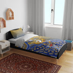 Personalized West Coast Eagles Football Mascot Bedding Set Aboriginal Dot Art Style Vibrant Indigenous Pattern Design