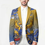 Personalized West Coast Eagles Football Mascot Blazer Aboriginal Dot Art Style Vibrant Indigenous Pattern Design