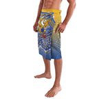 Personalized West Coast Eagles Football Mascot Lavalava Aboriginal Dot Art Style Vibrant Indigenous Pattern Design