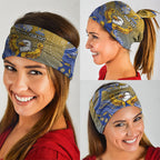 Personalized West Coast Eagles Football Mascot Neck Gaiter Aboriginal Dot Art Style Vibrant Indigenous Pattern Design