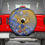 Personalized West Coast Eagles Football Mascot Spare Tire Cover Aboriginal Dot Art Style Vibrant Indigenous Pattern Design