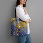 Personalized West Coast Eagles Football Mascot Tote Bag Aboriginal Dot Art Style Vibrant Indigenous Pattern Design