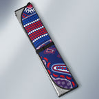 Personalized Western Bulldogs Football Mascot Auto Sun Shade Aboriginal Dot Art Style Vibrant Indigenous Pattern Design
