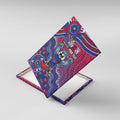 Personalized Western Bulldogs Football Mascot Canvas Wall Art Aboriginal Dot Art Style Vibrant Indigenous Pattern Design