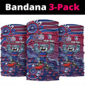 Personalized Western Bulldogs Football Mascot Neck Gaiter Aboriginal Dot Art Style Vibrant Indigenous Pattern Design