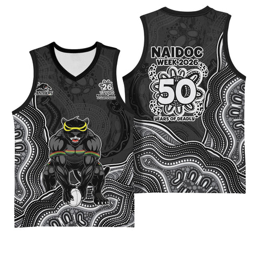 Penrith Panthers NAIDOC Week 2026 Basketball Jersey First Nations of Australia Aboriginal Mascot Rugby