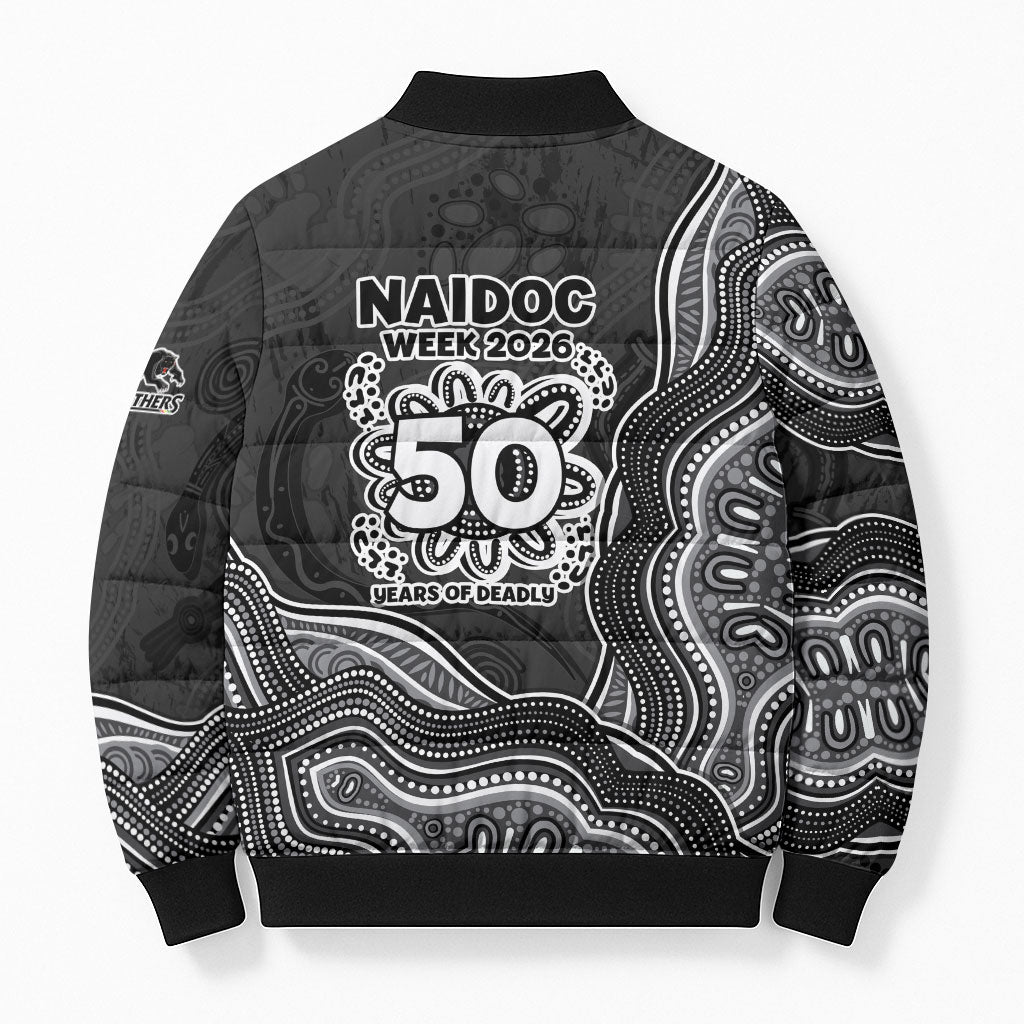 Penrith Panthers NAIDOC Week 2026 Bomber Puffer Jacket First Nations of Australia Aboriginal Mascot Rugby