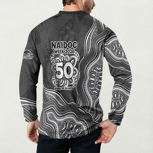 Penrith Panthers NAIDOC Week 2026 Button Sweatshirt First Nations of Australia Aboriginal Mascot Rugby