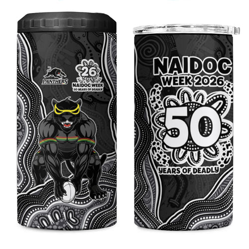 Penrith Panthers NAIDOC Week 2026 4 in 1 Can Cooler Tumbler First Nations of Australia Aboriginal Mascot Rugby