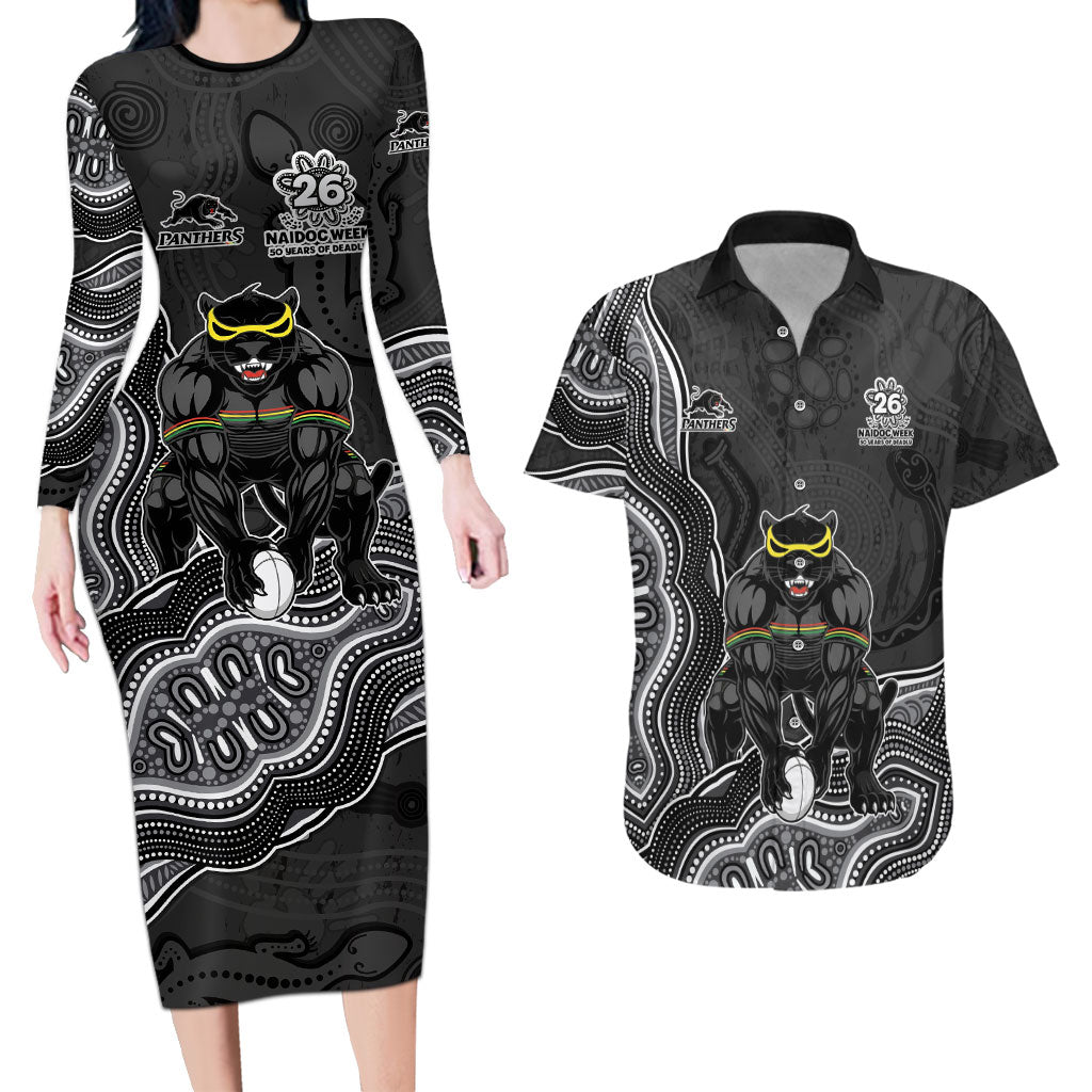 Penrith Panthers NAIDOC Week 2026 Couples Matching Long Sleeve Bodycon Dress and Hawaiian Shirt First Nations of Australia Aboriginal Mascot Rugby