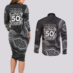 Penrith Panthers NAIDOC Week 2026 Couples Matching Long Sleeve Bodycon Dress and Long Sleeve Button Shirt First Nations of Australia Aboriginal Mascot Rugby