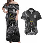 Penrith Panthers NAIDOC Week 2026 Couples Matching Off Shoulder Maxi Dress and Hawaiian Shirt First Nations of Australia Aboriginal Mascot Rugby