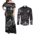 Penrith Panthers NAIDOC Week 2026 Couples Matching Off Shoulder Maxi Dress and Long Sleeve Button Shirt First Nations of Australia Aboriginal Mascot Rugby