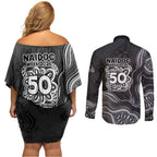 Penrith Panthers NAIDOC Week 2026 Couples Matching Off Shoulder Short Dress and Long Sleeve Button Shirt First Nations of Australia Aboriginal Mascot Rugby