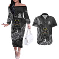 Penrith Panthers NAIDOC Week 2026 Couples Matching Off The Shoulder Long Sleeve Dress and Hawaiian Shirt First Nations of Australia Aboriginal Mascot Rugby