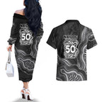 Penrith Panthers NAIDOC Week 2026 Couples Matching Off The Shoulder Long Sleeve Dress and Hawaiian Shirt First Nations of Australia Aboriginal Mascot Rugby