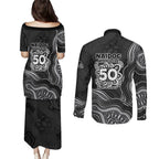 Penrith Panthers NAIDOC Week 2026 Couples Matching Puletasi and Long Sleeve Button Shirt First Nations of Australia Aboriginal Mascot Rugby
