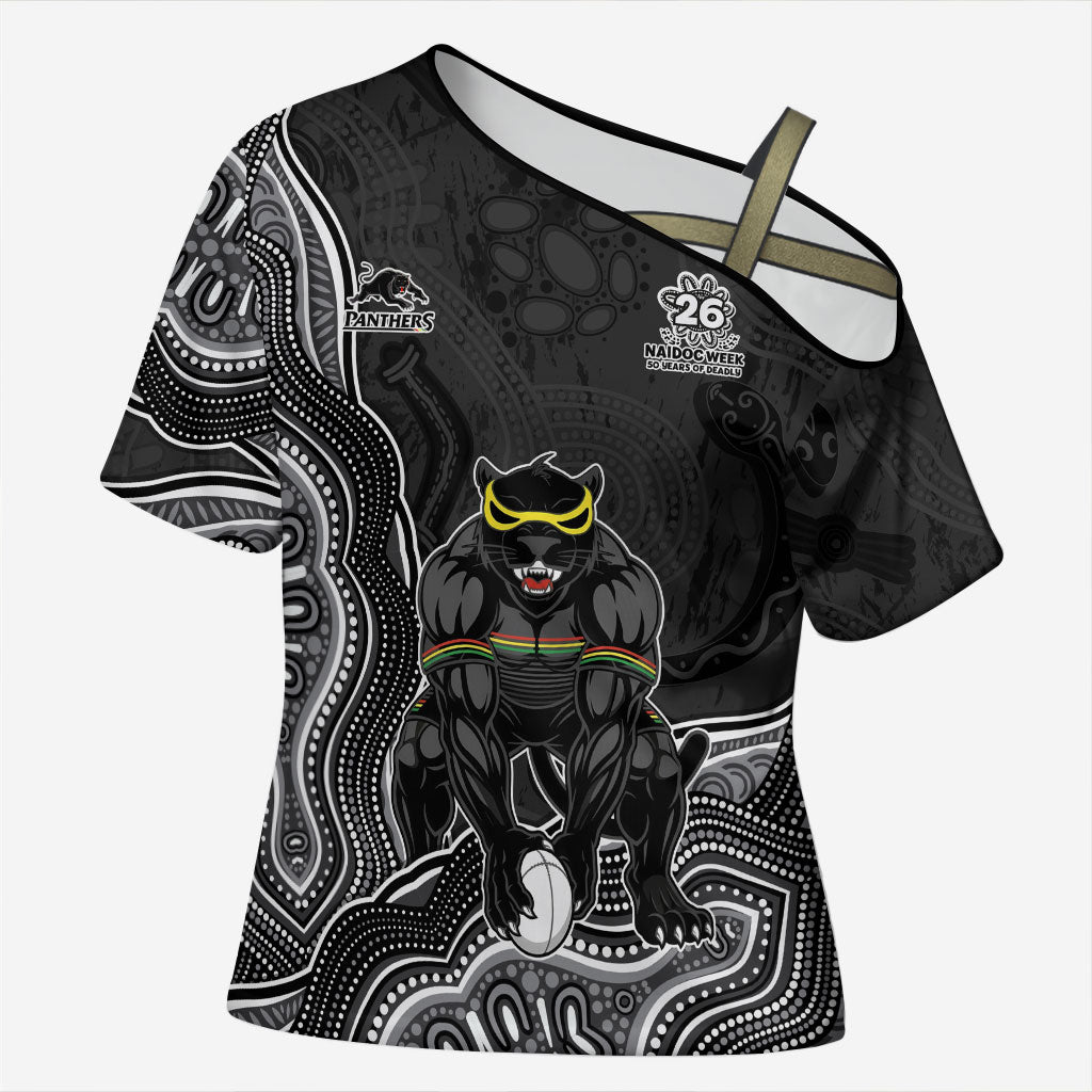 Penrith Panthers NAIDOC Week 2026 Cross Shoulder Shirt First Nations of Australia Aboriginal Mascot Rugby