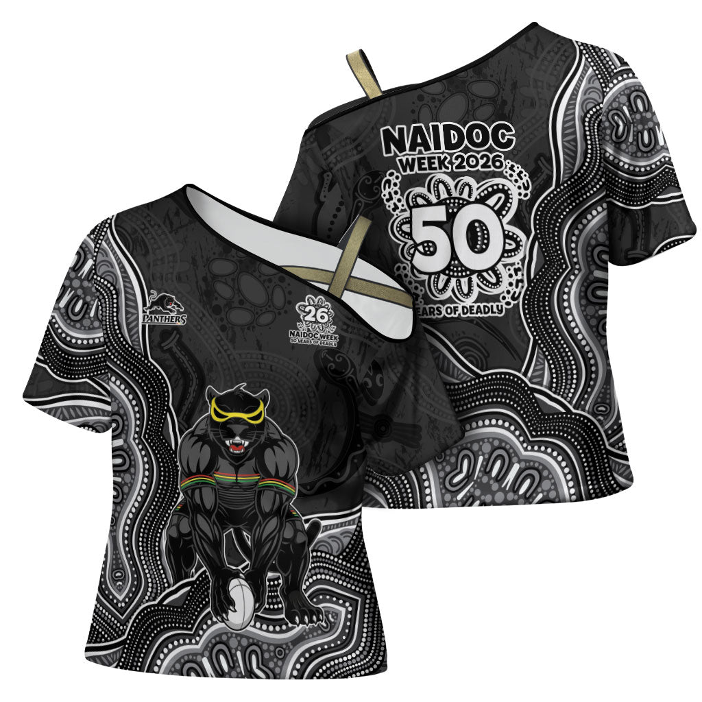 Penrith Panthers NAIDOC Week 2026 Cross Shoulder Shirt First Nations of Australia Aboriginal Mascot Rugby