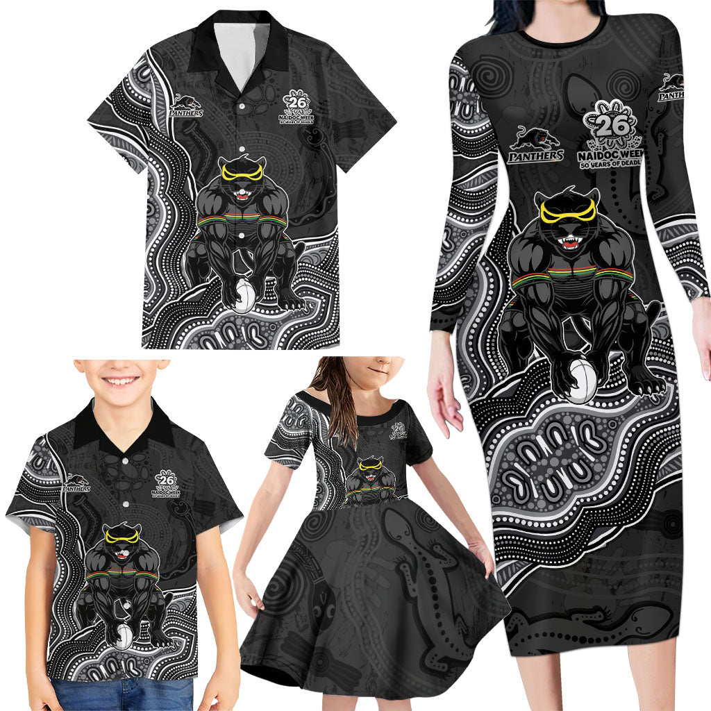 Penrith Panthers NAIDOC Week 2026 Family Matching Long Sleeve Bodycon Dress and Hawaiian Shirt First Nations of Australia Aboriginal Mascot Rugby