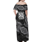 Penrith Panthers NAIDOC Week 2026 Family Matching Off Shoulder Maxi Dress and Hawaiian Shirt First Nations of Australia Aboriginal Mascot Rugby