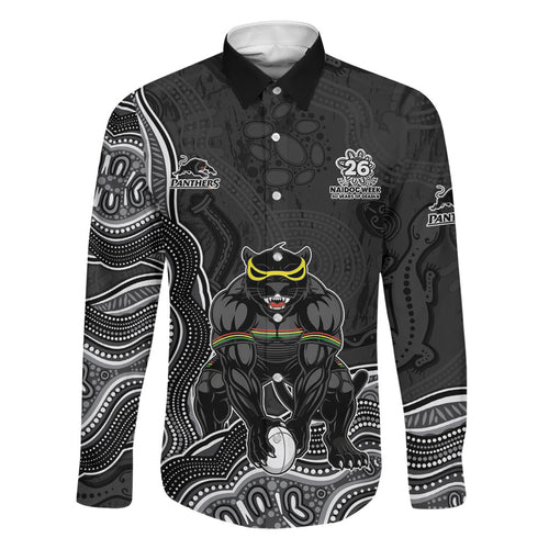 Penrith Panthers NAIDOC Week 2026 Family Matching Off Shoulder Short Dress and Hawaiian Shirt First Nations of Australia Aboriginal Mascot Rugby