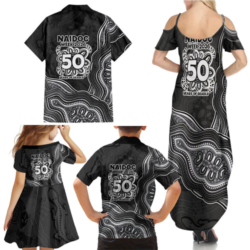 Penrith Panthers NAIDOC Week 2026 Family Matching Summer Maxi Dress and Hawaiian Shirt First Nations of Australia Aboriginal Mascot Rugby