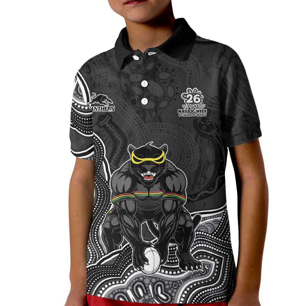 Penrith Panthers NAIDOC Week 2026 Kid Polo Shirt First Nations of Australia Aboriginal Mascot Rugby