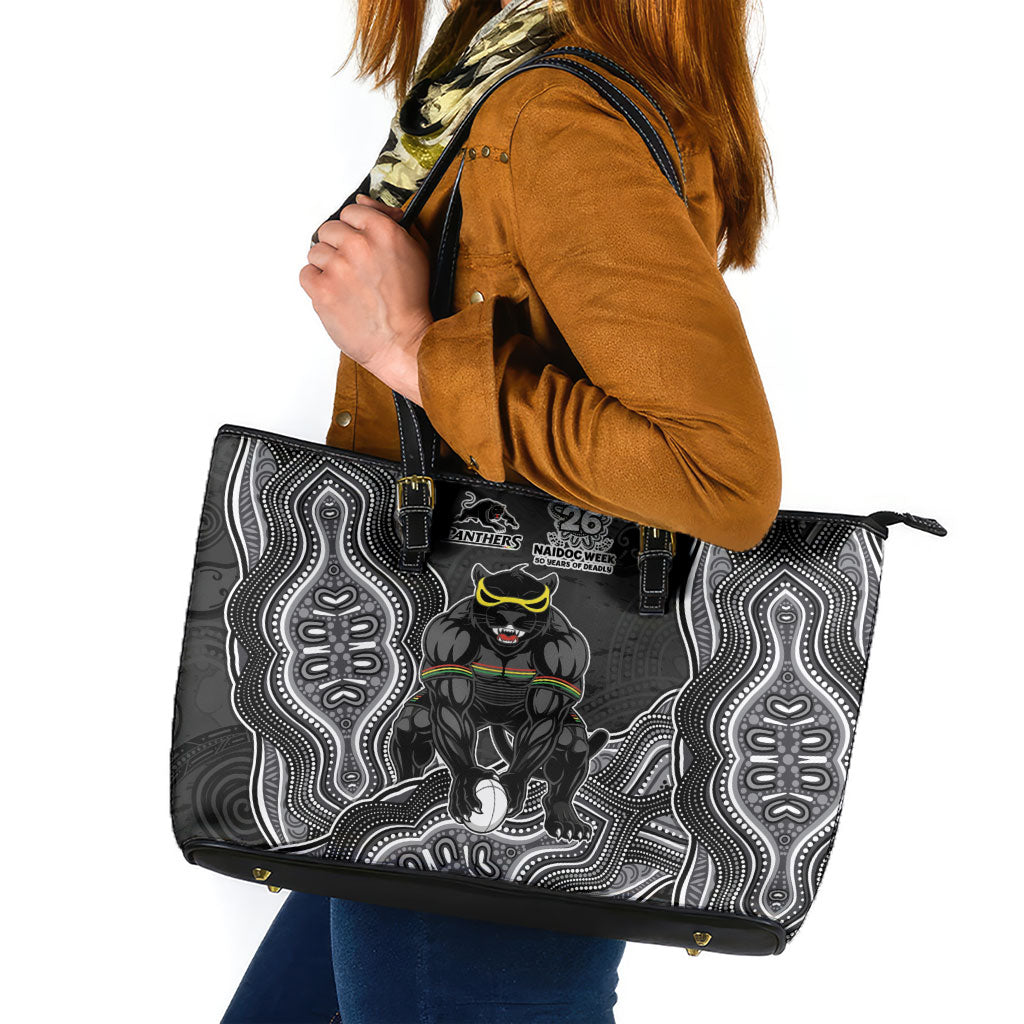 Penrith Panthers NAIDOC Week 2026 Leather Tote Bag First Nations of Australia Aboriginal Mascot Rugby