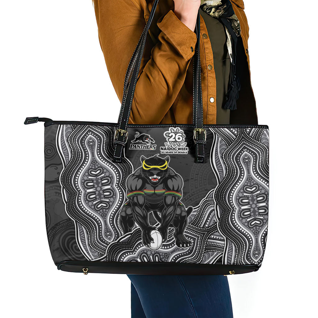 Penrith Panthers NAIDOC Week 2026 Leather Tote Bag First Nations of Australia Aboriginal Mascot Rugby