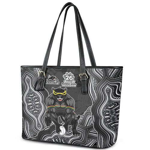 Penrith Panthers NAIDOC Week 2026 Leather Tote Bag First Nations of Australia Aboriginal Mascot Rugby