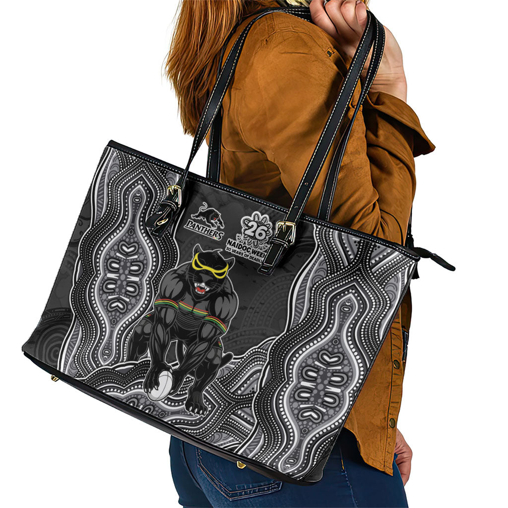 Penrith Panthers NAIDOC Week 2026 Leather Tote Bag First Nations of Australia Aboriginal Mascot Rugby