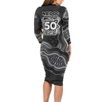 Penrith Panthers NAIDOC Week 2026 Long Sleeve Bodycon Dress First Nations of Australia Aboriginal Mascot Rugby