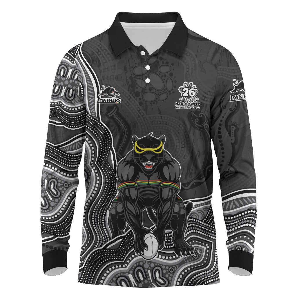 Penrith Panthers NAIDOC Week 2026 Long Sleeve Polo Shirt First Nations of Australia Aboriginal Mascot Rugby