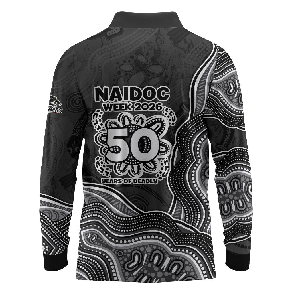 Penrith Panthers NAIDOC Week 2026 Long Sleeve Polo Shirt First Nations of Australia Aboriginal Mascot Rugby