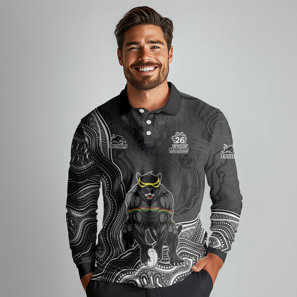 Penrith Panthers NAIDOC Week 2026 Long Sleeve Polo Shirt First Nations of Australia Aboriginal Mascot Rugby